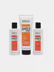 Набор для волос EPICA Amber Shine Organic (шампунь 250мл, кондиционер 250мл, маска 250мл)
