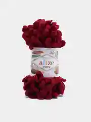 Фуксия пряжа Alize puffy петельки