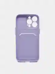 Лавандовый чехол для iPhone 11, 12, 13, Pro, Max, 7, 8, Plus, с карманом для карт, защита камеры