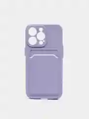 Лавандовый чехол для iPhone 11, 12, 13, Pro, Max, 7, 8, Plus, с карманом для карт, защита камеры