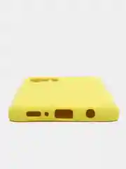 Желтый чехол для Samsung A42 silicone case, разные цвета