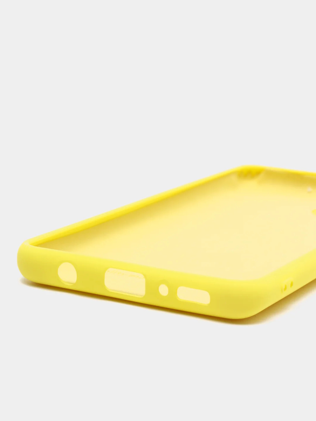 Желтый чехол для Samsung A42 silicone case, разные цвета