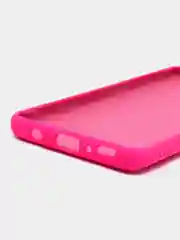 Розовый чехол для Samsung A42 silicone case, разные цвета