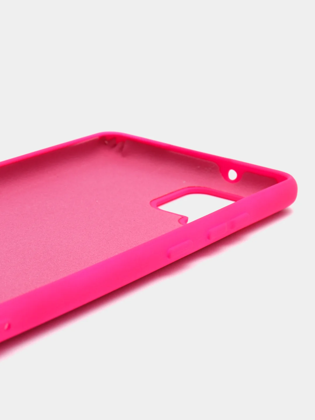 Розовый чехол для Samsung A42 silicone case, разные цвета