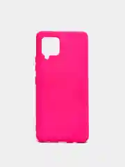Розовый чехол для Samsung A42 silicone case, разные цвета