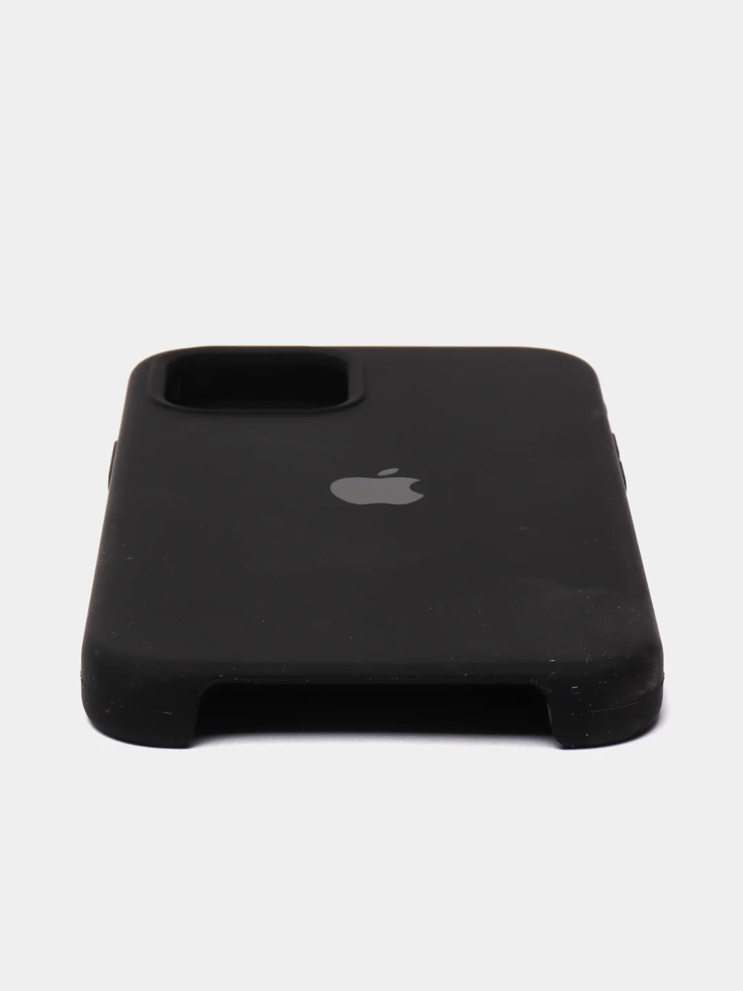 Черный чехол силиконовый на iPhone 12 / 12 Pro