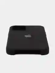 Черный чехол силиконовый на iPhone 12 / 12 Pro