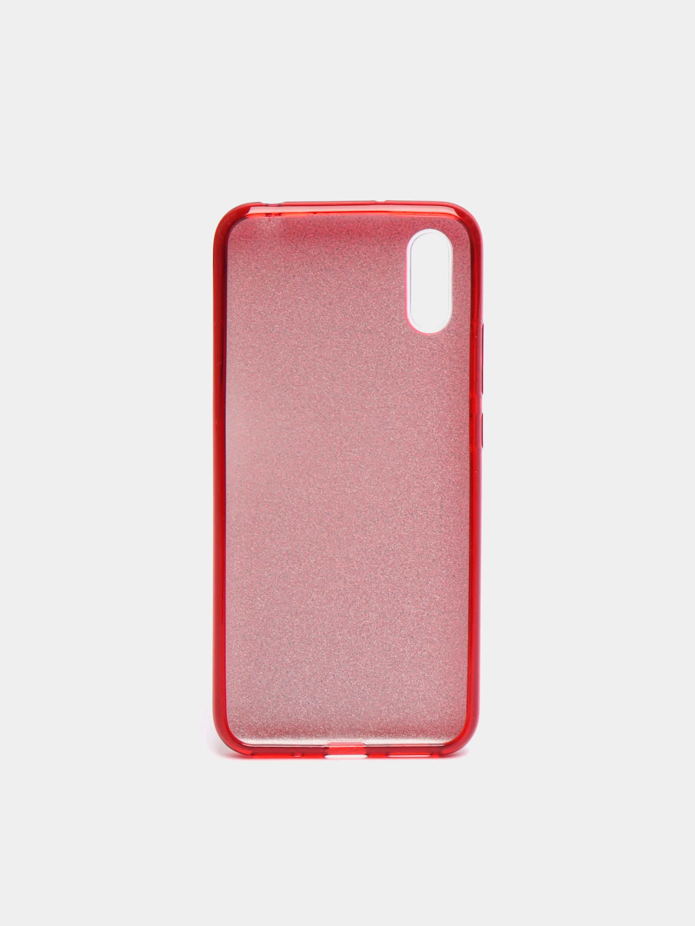Красный чехол для Xiaomi Redmi 9A (Сяоми Редми 9А), блестящий