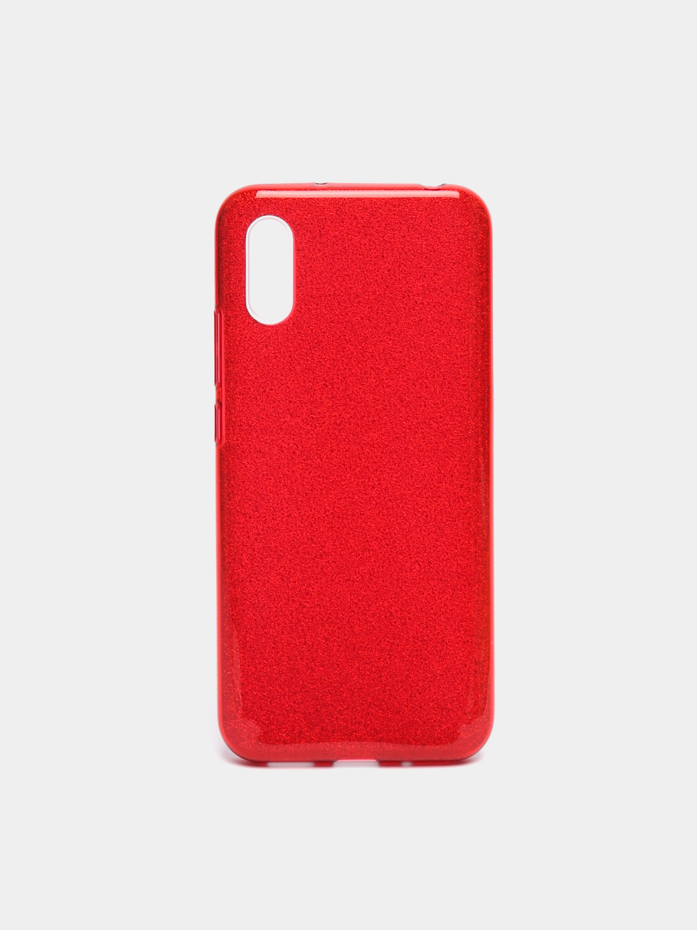 Красный чехол для Xiaomi Redmi 9A (Сяоми Редми 9А), блестящий