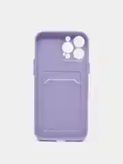 Лавандовый чехол для iPhone 11, 12, 13, Pro, Max, 7, 8, Plus, с карманом для карт, защита камеры