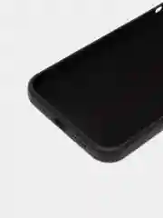 Черный чехол Silicone Case для iPhone 12 Pro Max с логотипом закрытый низ