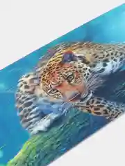 Закладка для книг 3D BRAUBERG "Леопард", объемная, с декоративным шнурком-завязкой