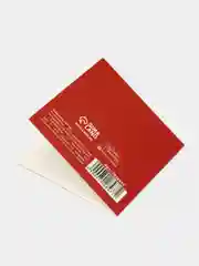 Красный открытка-мини С Новым годом, 7 х 7 см