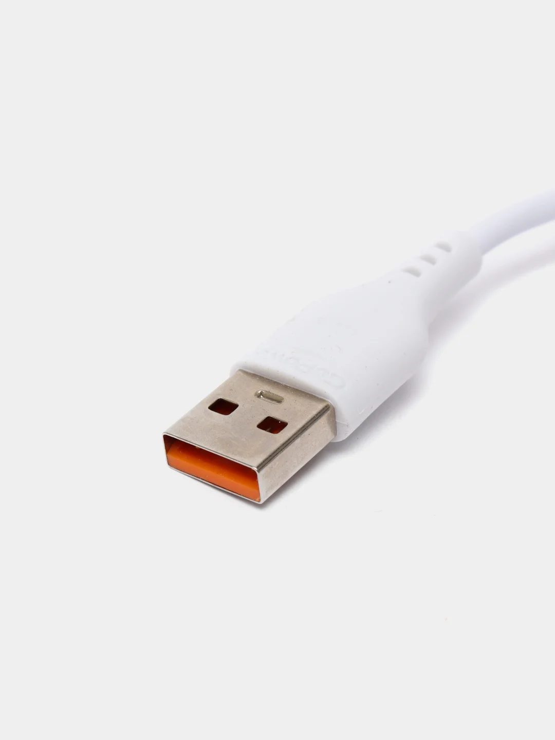 Белый кабель Type-C на USB GoPower GP01T (1м, 2.4A)