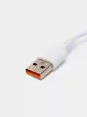 Белый кабель Type-C на USB GoPower GP01T (1м, 2.4A)