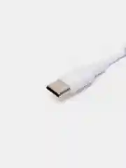 Белый кабель Type-C на USB GoPower GP01T (1м, 2.4A)