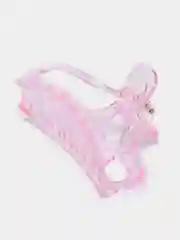 Розовый бигуди, заколка, резинки