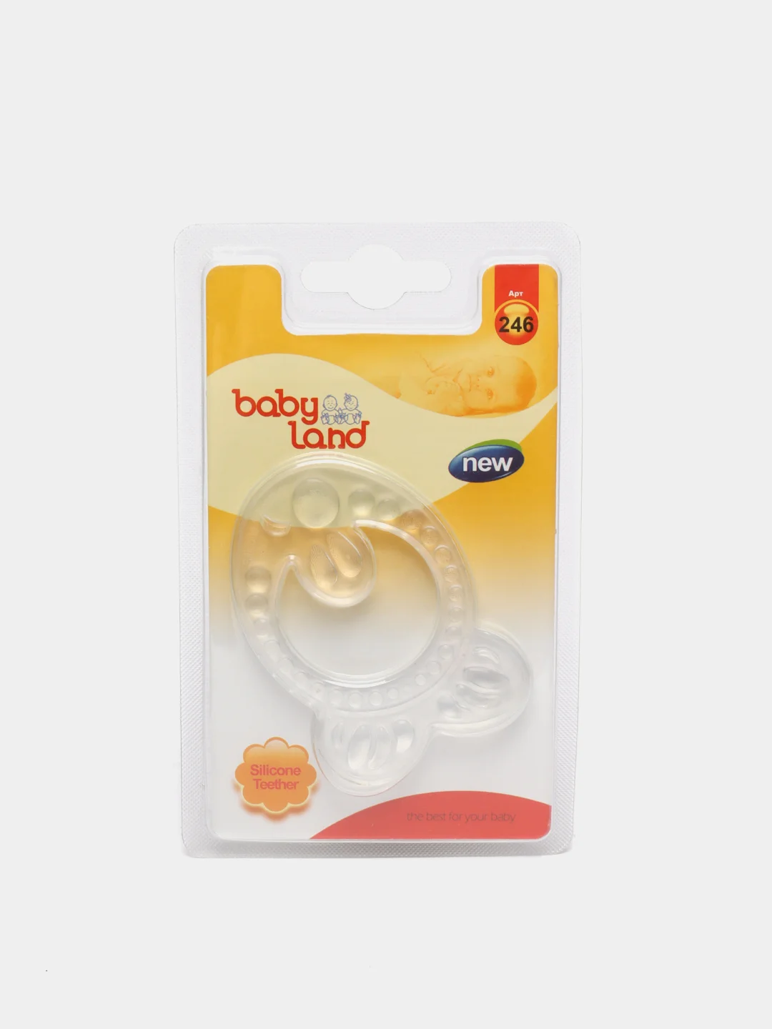 Прозрачный прорезыватель Baby Land силиконовый Рыбка
