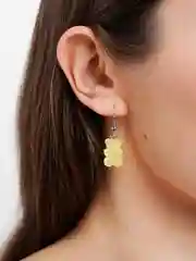 Манго серьги с сахарными мармеладными мишками