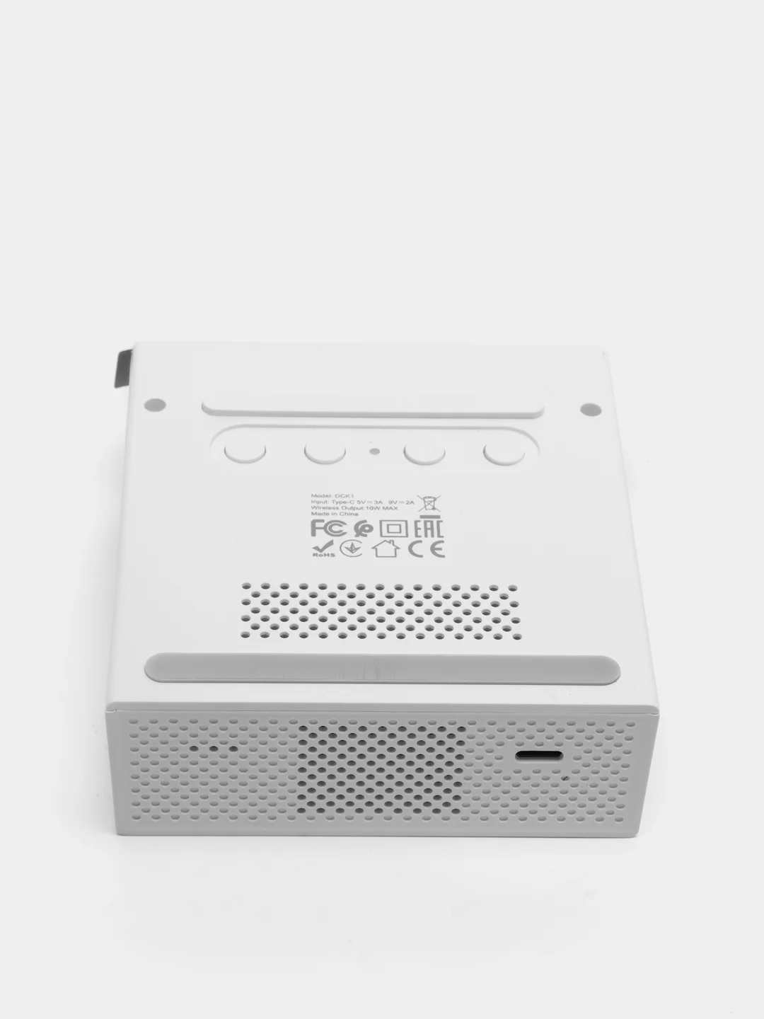 Часы будильник с функцией беспроводной зарядки Hoco DCK1 10W
