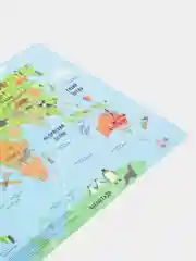 Голубой накладка на стол, пластик