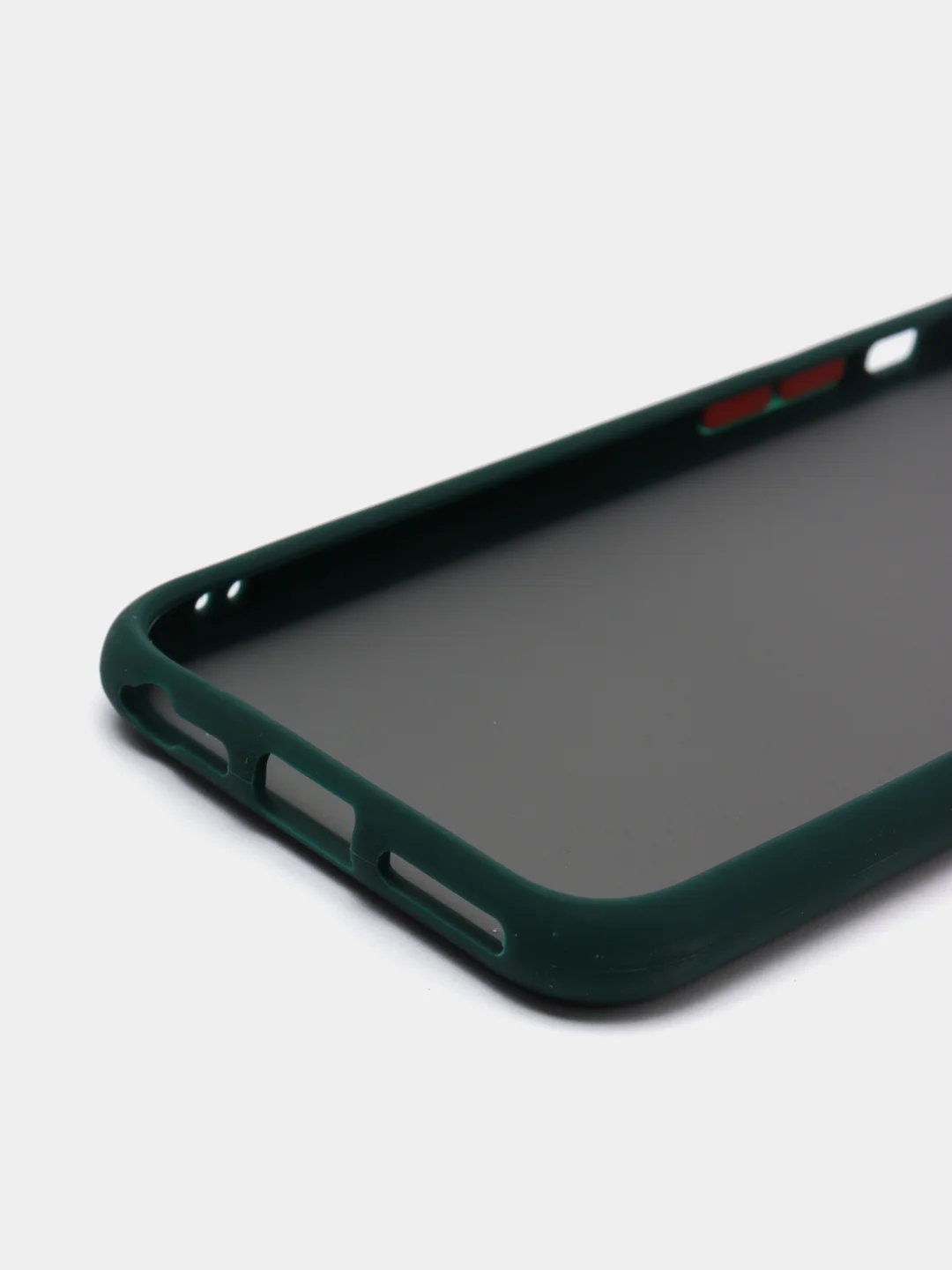 Зеленый силиконовый чехол c усиленными бортами Soft-Touch для iPhone 7 8 6 6S
