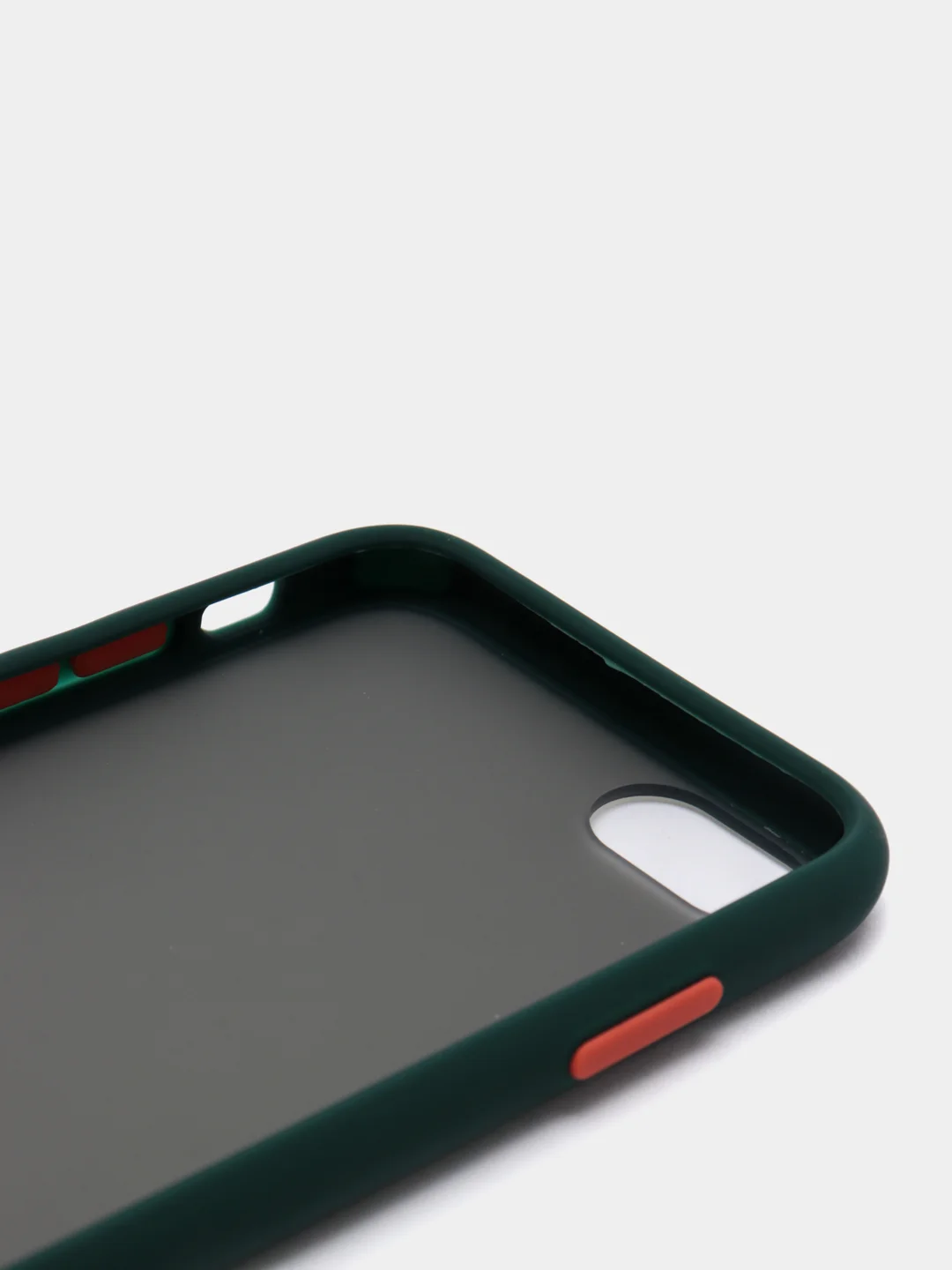 Зеленый силиконовый чехол c усиленными бортами Soft-Touch для iPhone 7 8 6 6S