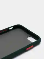 Зеленый силиконовый чехол c усиленными бортами Soft-Touch для iPhone 7 8 6 6S