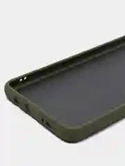 Оливковый матовый силиконовый чехол Samsung A71