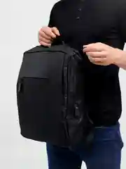 Черный рюкзак школьный женский мужской ранец портфель городской школьный девочки мальчика спорта