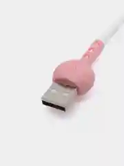 Розовый кабель зарядный Type-C, 70 см