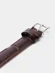 Ремешок для часов из натуральной кожи темно-коричневый 08-30 мм