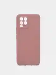 Бежевый чехол для Realme 8 силиконовый матовый однотонный