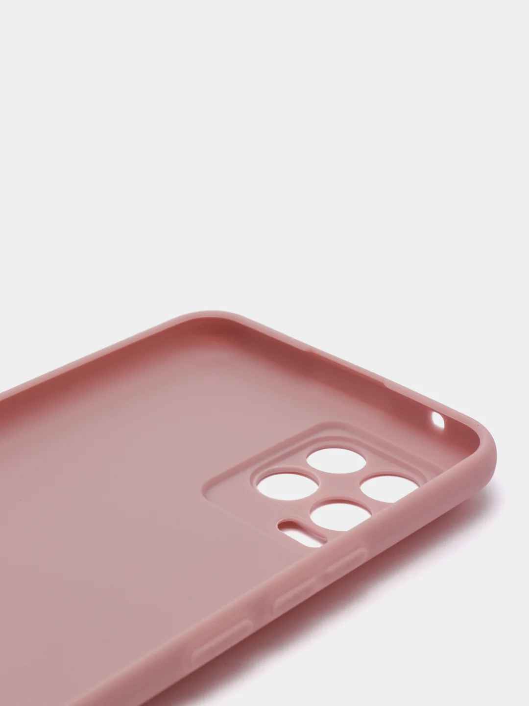 Бежевый чехол для Realme 8 силиконовый матовый однотонный