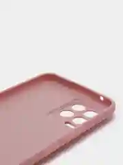 Бежевый чехол для Realme 8 силиконовый матовый однотонный