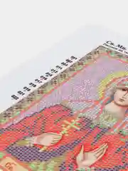 Рисунок на ткани для вышивания бисером "Св. Мц. Клавдия", размер 20*25 см