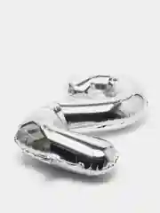 Серебряный воздушные шары "Цифры", фольгированные