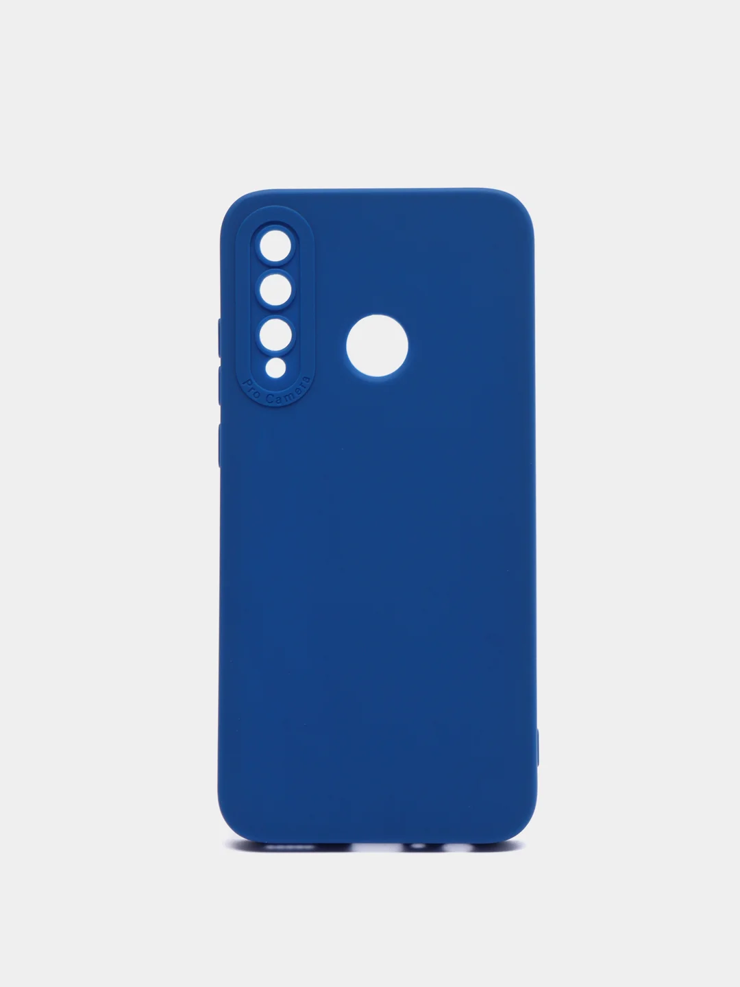 Синий чехол силиконовый с микрофиброй и защитой камеры для Xiaomi Redmi 10C
