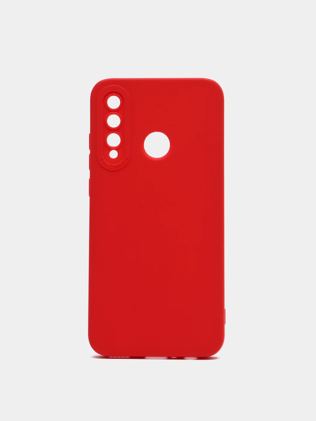 Красный чехол силиконовый с микрофиброй и защитой камеры для Xiaomi Redmi 10C