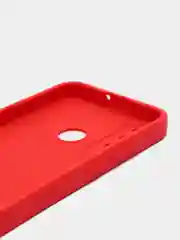 Красный чехол силиконовый с микрофиброй и защитой камеры для Xiaomi Redmi 10C