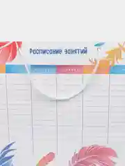 Расписание уроков "Волшебные перья", 29.7 х 42 см