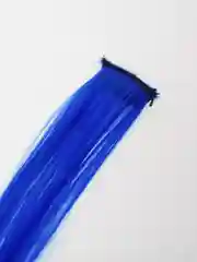 Лазурный цветные и двухцветные накладные пряди / локоны волос на заколке-зажиме