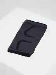 Черный наколенник защитный, эластичный бандаж колена, спортивный