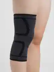 Черный наколенник защитный, эластичный бандаж колена, спортивный