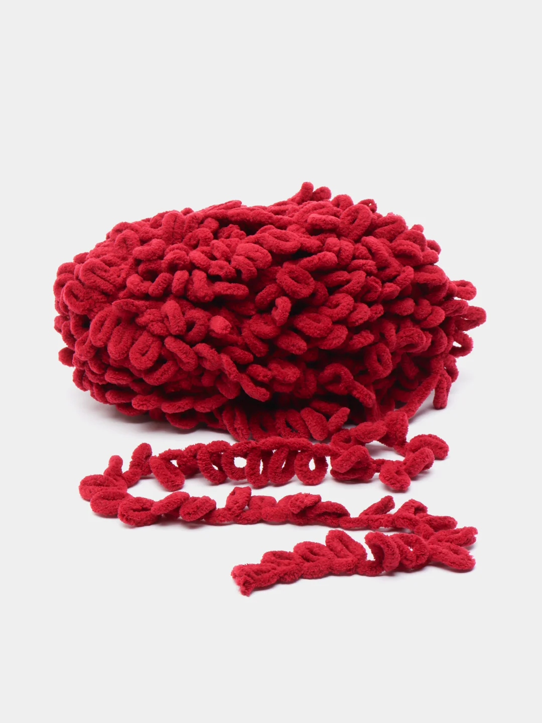 Багровый пряжа Alize Puffy fine