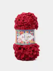 Багровый пряжа Alize Puffy fine