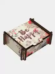 Коричневый шкатулка для подарка, малая
