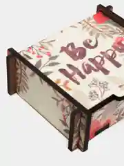 Коричневый шкатулка для подарка, малая