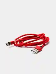Алый магнитный кабель для зарядки Micro USB, Type C, Lightning
