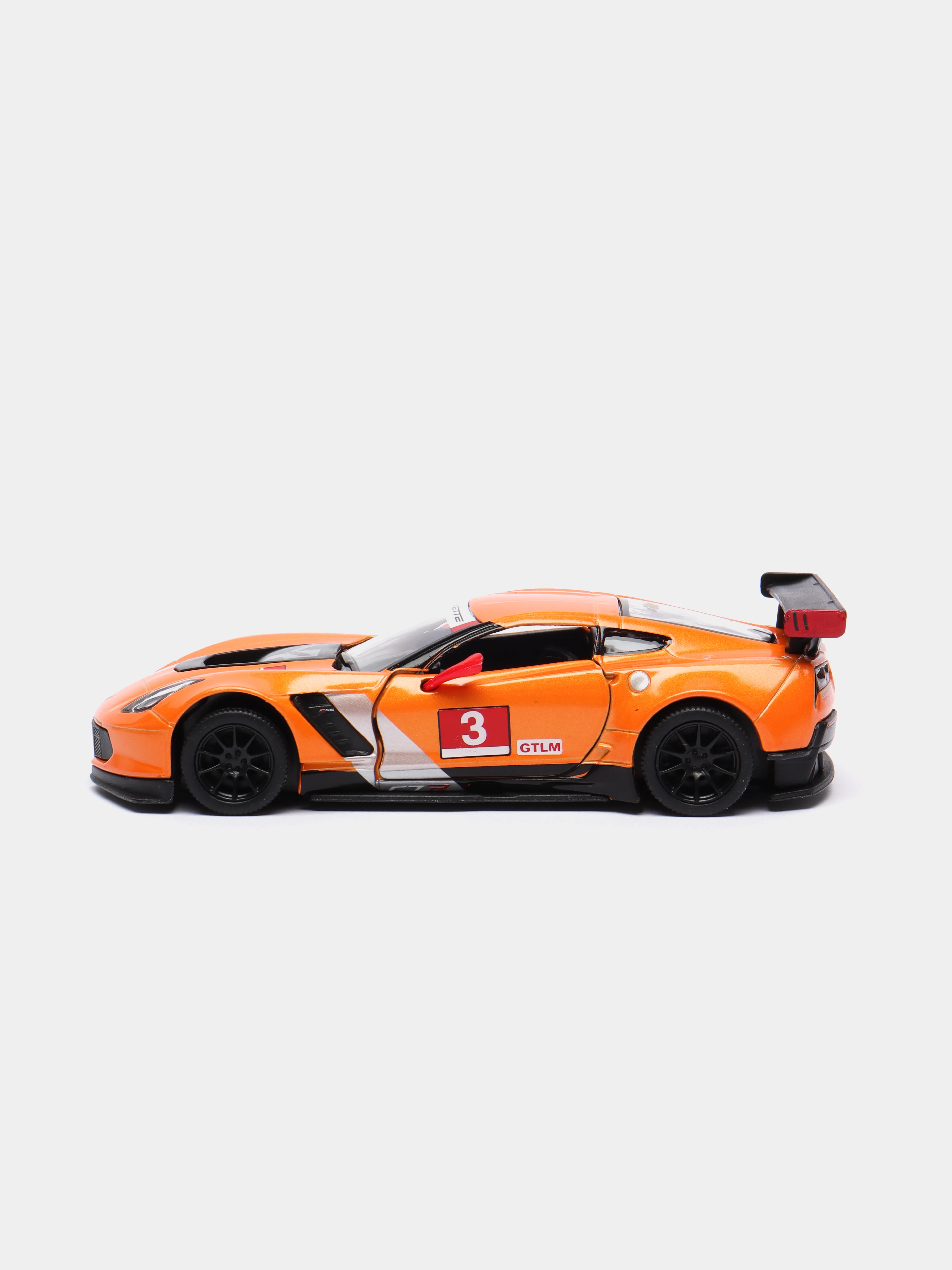Оранжевый металлическая машинка 1:36 Corvette C7.R 2016 Race Car KT5397D